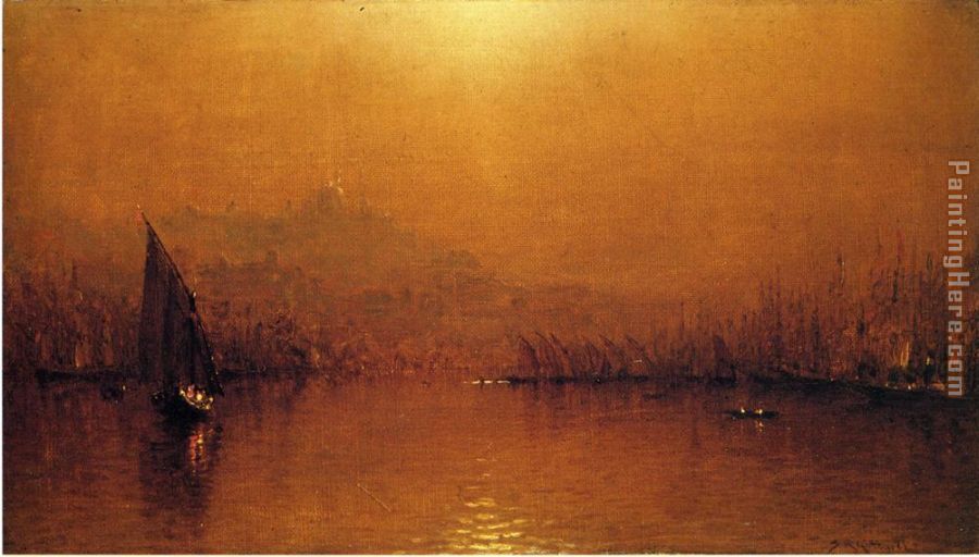 The Golden Horn painting - Sanford Robinson Gifford The Golden Horn art painting